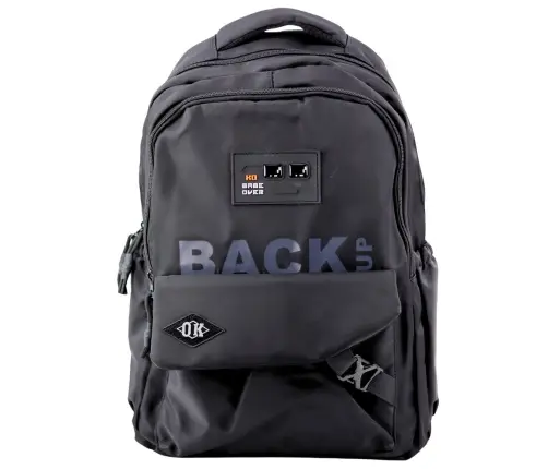 City School Backpack 6 Pockets Black 23L