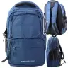 Functional City Backpack 9 Pockets Navy Blue 35L