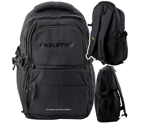 Functional City Backpack 9 Pockets Black 35L