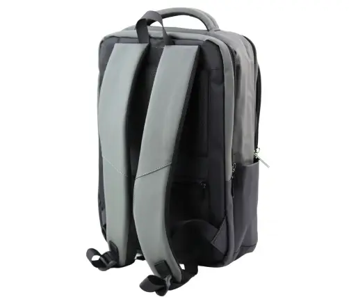 City Business Backpack USB Laptop Pocket Black Gray 16L