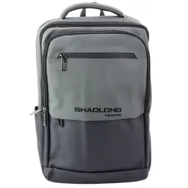 City Business Backpack USB Laptop Pocket Black Gray 16L