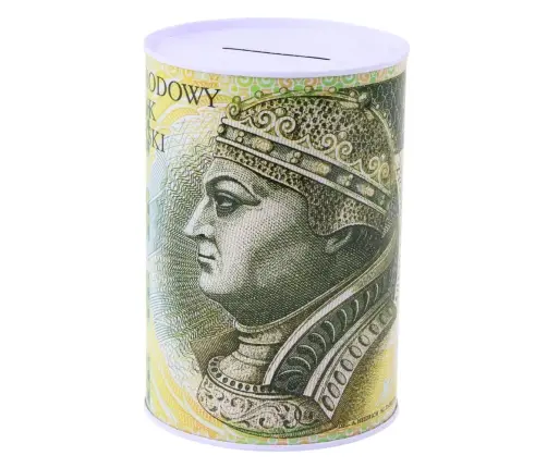 Metal Money Box For Children 500 Zloty Banknote 15 x 10.5cm