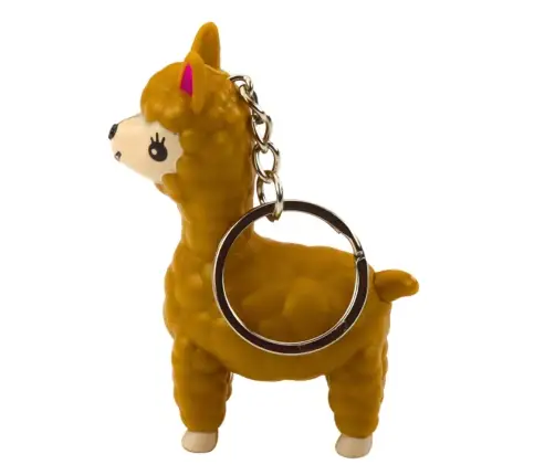 Backpack Keychain Llama Alpaca LED Flashlight Sounds
