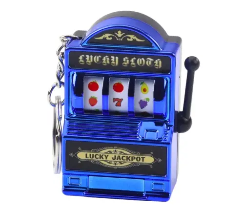 Schlüsselanhänger Mini Casino Spielautomat Spielautomat Moving Bar Mix Farbe
