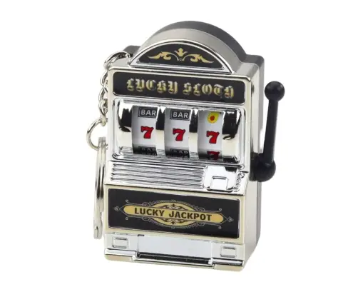 Schlüsselanhänger Mini Casino Spielautomat Spielautomat Moving Bar Mix Farbe