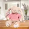 Plush Mascot Cuddly Toy Bunny Sweater Pink 22cm