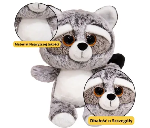 Plush Toy Raccoon Cuddly Toy Big Eyes 22cm Plush Toy Raccoon Cuddly Toy Big Eyes 22cm