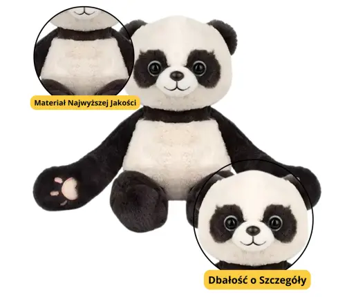 Plush Mascot Cuddly Toy Panda With Magnets 23cm Plush Mascot Cuddly Toy Panda With Magnets 23cm