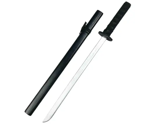 Wooden Katana Sword Play Training Prop Black 70cm
