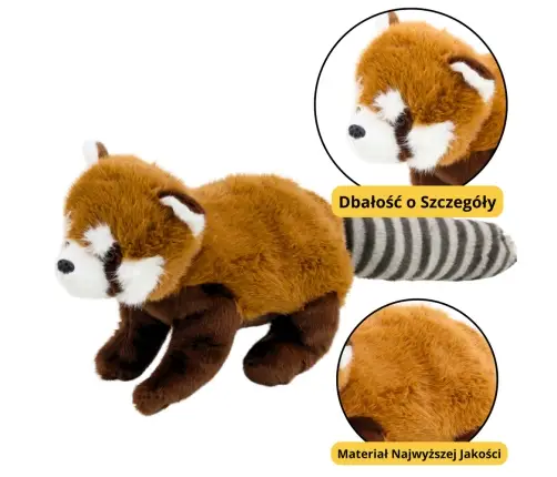 Plush Mascot Cuddly Toy Panda Red 45cm