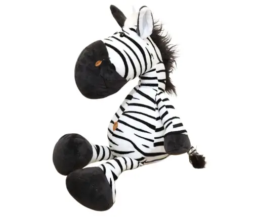 Plush Mascot Cuddly Toy Zebra Black and White 25cm