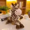 Plush Mascot Cuddly Toy Giraffe Brown 28cm