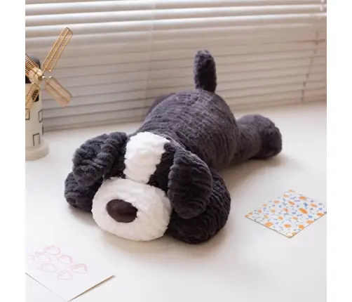Plush Mascot Cuddly Toy Dog Dark Gray 30cm