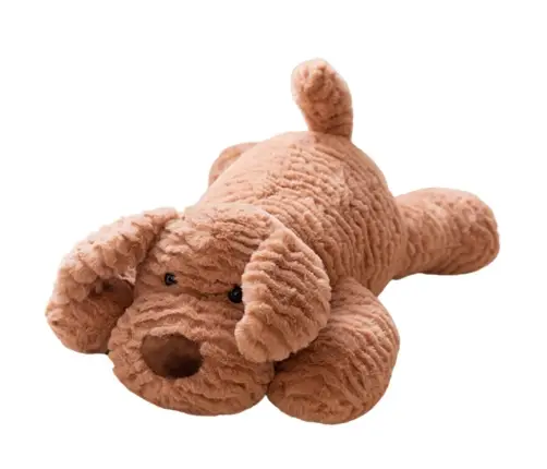 Plüsch Maskottchen Kuscheltier Hund Beige 30cm