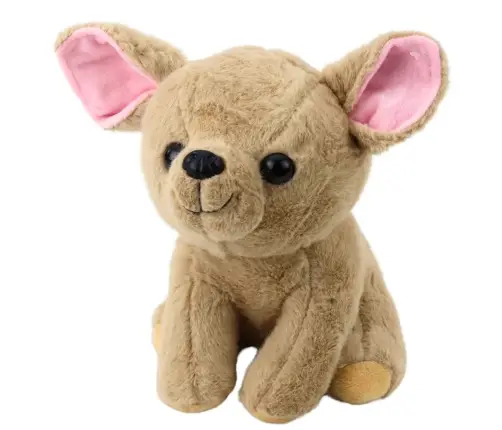 Plush Mascot Cuddly Toy Small Dog Chihuahua Beige 22cm