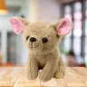 Plush Mascot Cuddly Toy Small Dog Chihuahua Beige 22cm