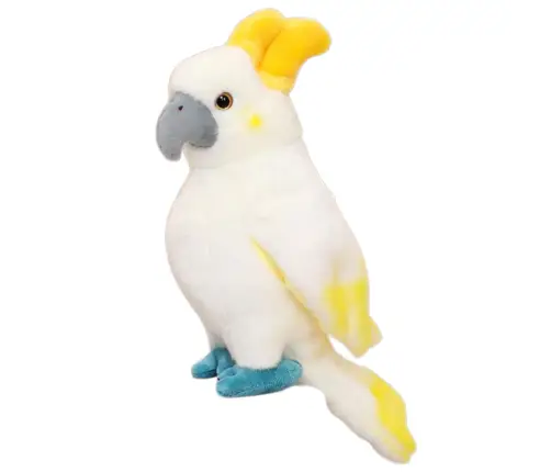 Plush Mascot Cuddly Toy Parrot Cockatoo White 35cm