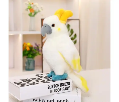 Plush Mascot Cuddly Toy Parrot Cockatoo White 35cm