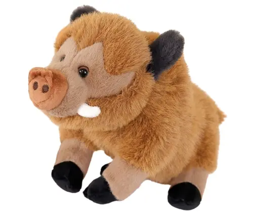 Plush Mascot Cuddly Toy Boar Brown 25cm