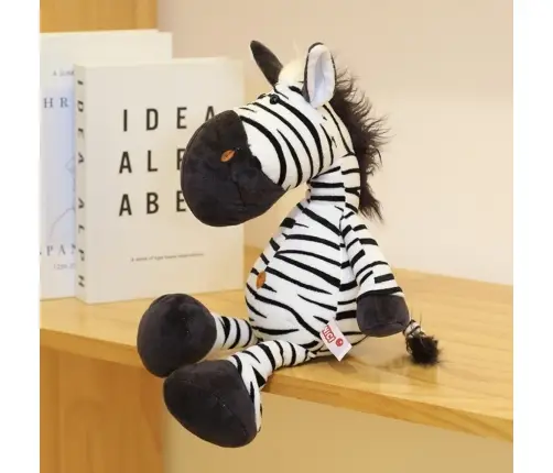 Plush Mascot Cuddly Toy Zebra Black and White 25cm Plush Mascot Cuddly Toy Zebra Black and White 25cm