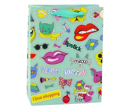 Gift Bag Stickers Colored Stamps 23 x 18 x 10.5 cm