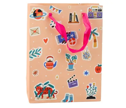 Gift Bag Stickers Colored Stamps 23 x 18 x 10.5 cm