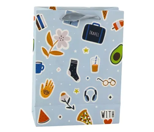 Gift Bag Stickers Colored Stamps 23 x 18 x 10.5 cm