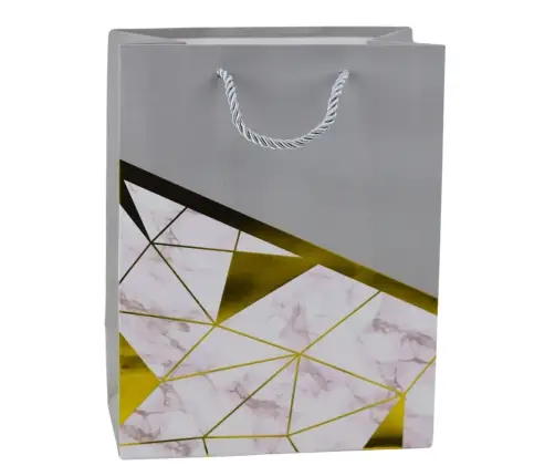 Geometric Patterns Marble Gift Bag 23 x 18 x 10.5 cm