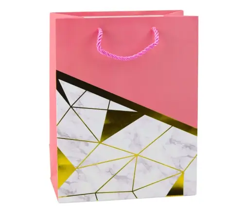 Geometric Patterns Marble Gift Bag 23 x 18 x 10.5 cm