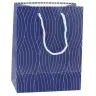 Paper Gift Bag Silver Wavy Lines 23 x 18 x 10.5 cm