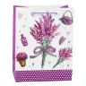 Lavender Paper Gift Bag Glitter Elements 23 x 18 x 10.5 cm