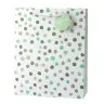Classic Polka Dot Gift Bag with Just For You Pendant 32 x 26 x 10 cm