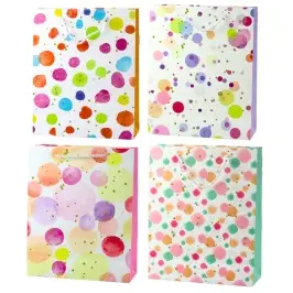 Geschenktüte with Aquarell-Pastell-Punkten, 32 × 26 × 10 cm Geschenktüte with Aquarell-Pastell-Punkten, 32 × 26 × 10 cm