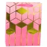 Paper Gift Bag Geometric Patterns Gold 32 x 26 x 12 cm