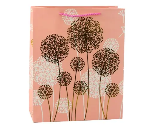 Gift Bag Dandelions Gold Elements 32 x 26 x 12cm