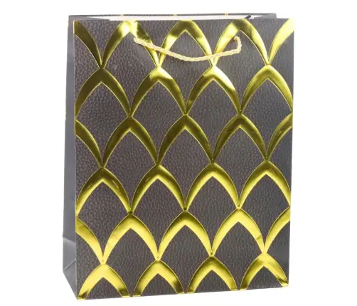 Elegant Gift Bag Gold Decorations 32 x 26 x 12 cm