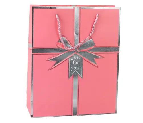 Just For You Bow Gift Bag 32 x 26 x 12 cm