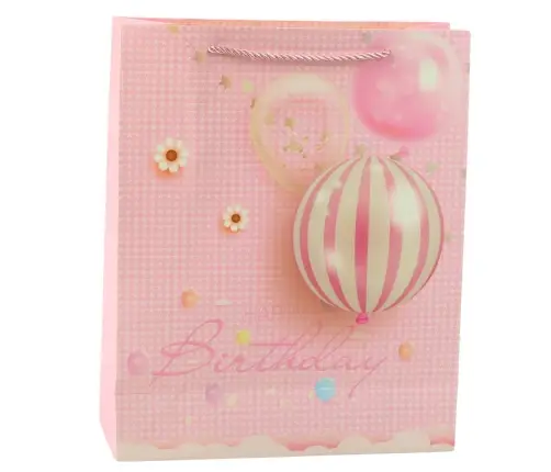 Birthday Gift Bag Happy Birthday Balloons 32 x 26 x 12 cm