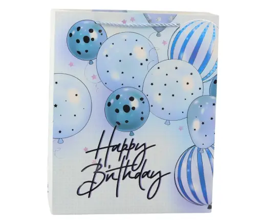 Birthday Gift Bag Happy Birthday Balloons 32 x 26 x 12 cm