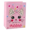Paper Gift Bag Kittens Glitter Pink 23 x 18 x 10.5 cm