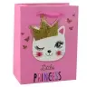 Paper Gift Bag Kittens Glitter Pink 23 x 18 x 10.5 cm