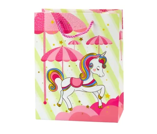 Children's Gift Bag Unicorn Colorful 23 x 16 x 10 cm