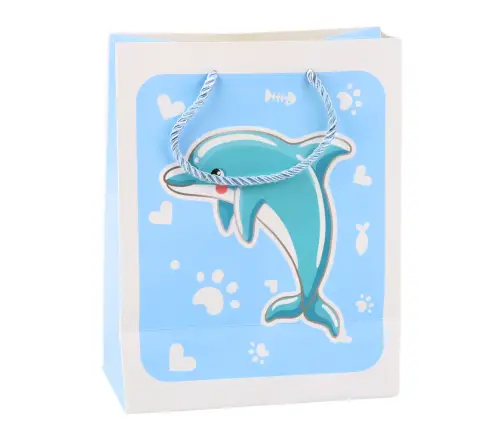 Gift Bag 3D Animals Pastel 23x 18 x 10cm