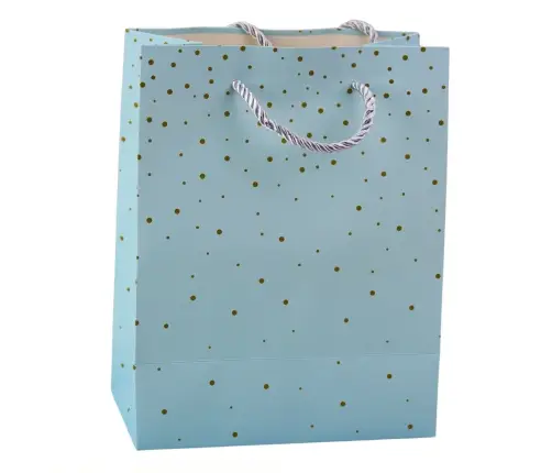 Gift Bag With Gold Dots 23 x 18 x 10.5 cm