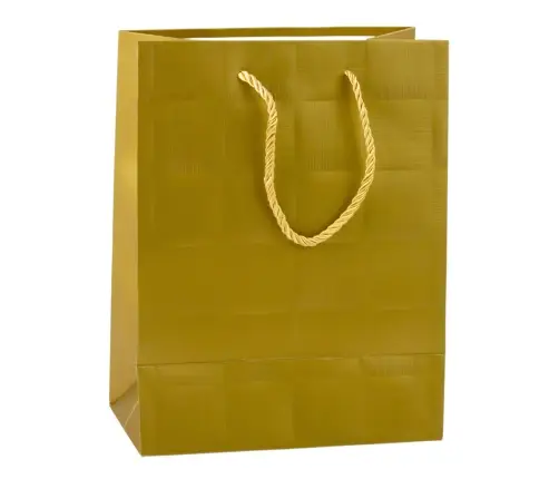 Gift Bag Structured Squares Elegant 23 x 18 x 10 cm