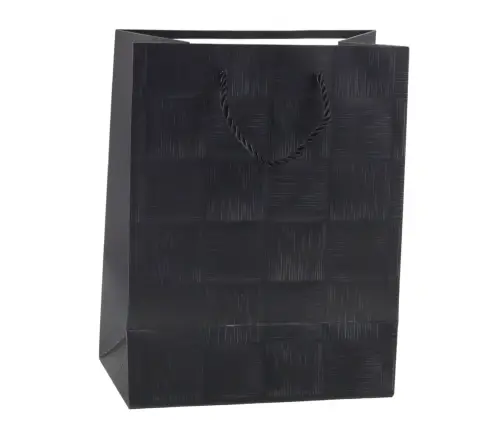 Gift Bag Structured Squares Elegant 23 x 18 x 10 cm