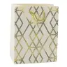Paper Gift Bag Elegant Gold Patterns 23 x 18 x 10.5 cm