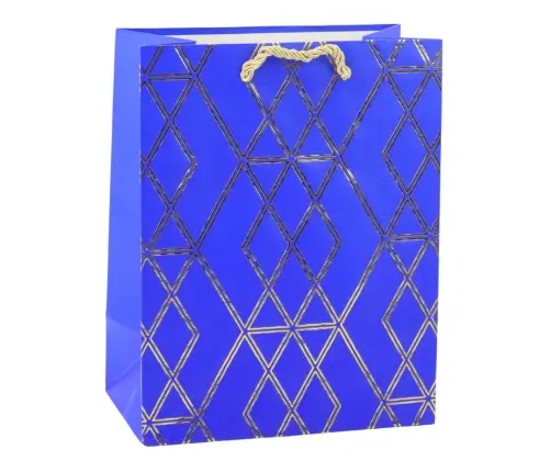 Paper Gift Bag Elegant Gold Patterns 23 x 18 x 10.5 cm