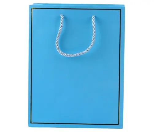 Gift Bag with Gold Frame Mix Color 23 x 18 x 10 cm