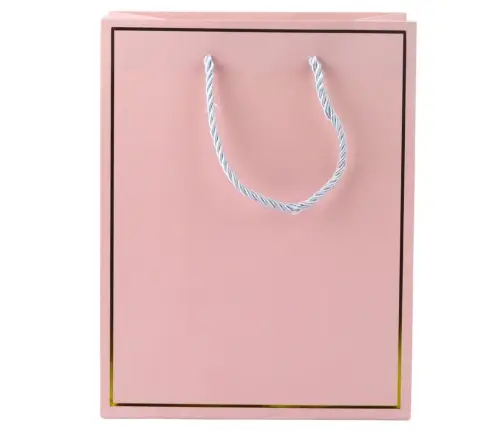 Gift Bag with Gold Frame Mix Color 23 x 18 x 10 cm